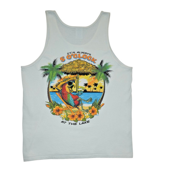 🔥 Lake Life Funny Graphic Tank Top Bundle (3-Pack) – Size L – Boating, Party, - Picture 5 of 13